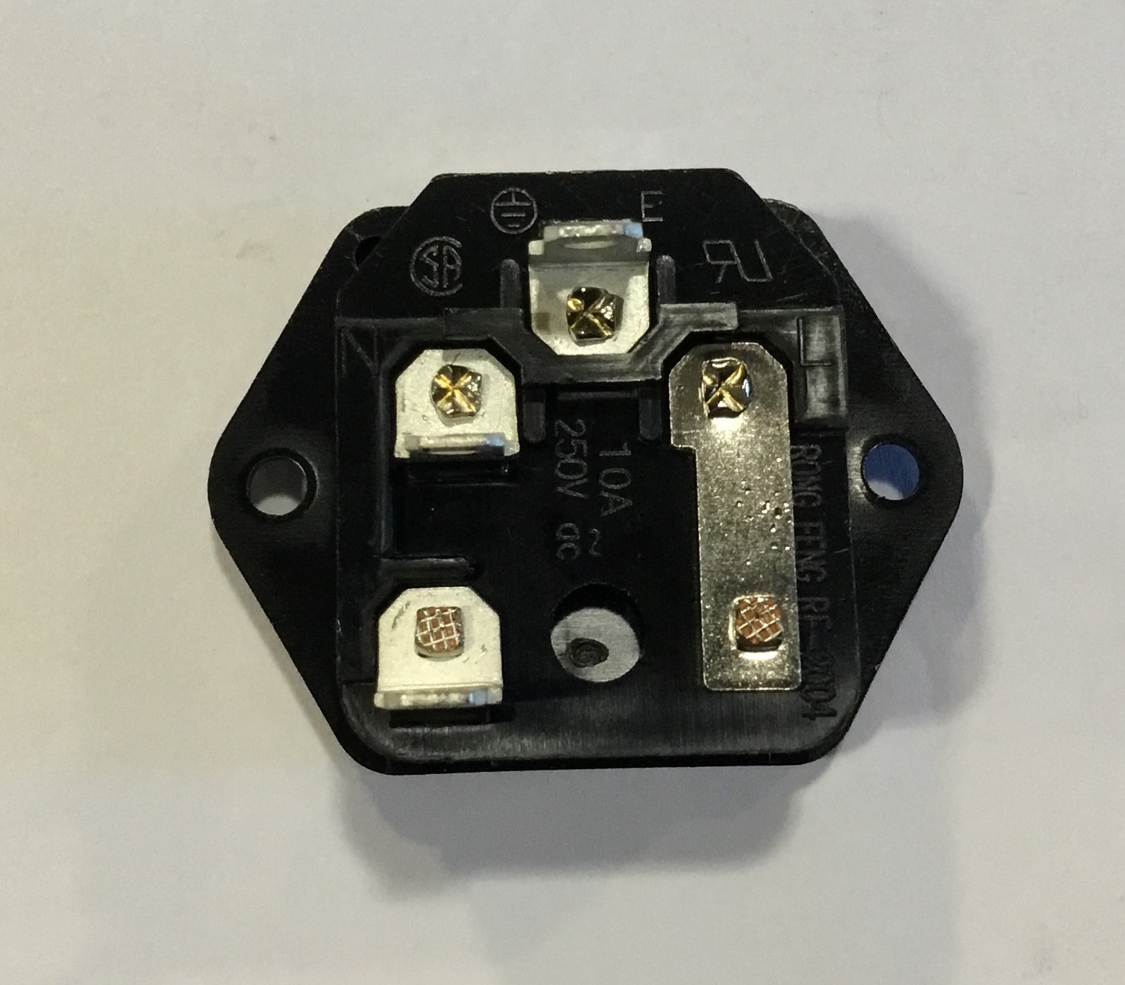 Power input with fuse holder