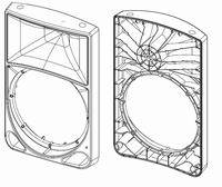 0012782 - FRONT HOUSING - 15" ACTIVE SPEAKER   TH-15A